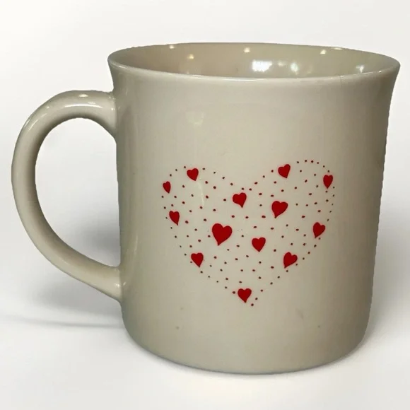 Vintage Otagiri Japan Ceramic Mug Cute Globe Girl Hearts Gibson Greeting Cup - Picture 2 of 7